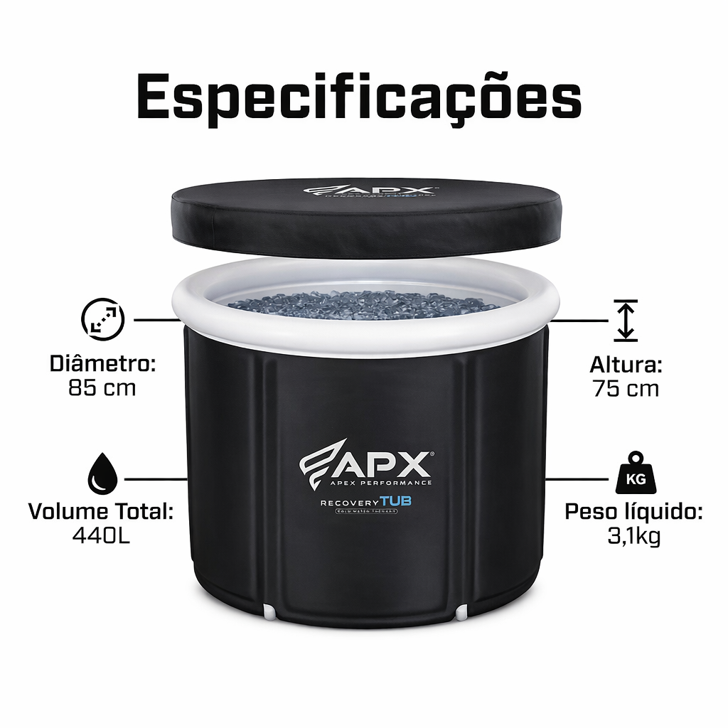 Banheira De Gelo Inflável Portátil