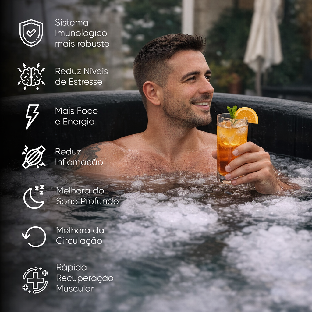 Banheira De Gelo Inflável Portátil