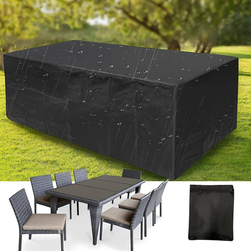 Capa Impermeável Retangular para Móveis Externos Preta