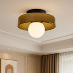 Luminária Plafon de Vidro Moderno Nórdica