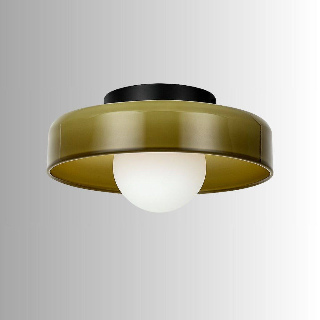 Luminária Plafon de Vidro Moderno Nórdica