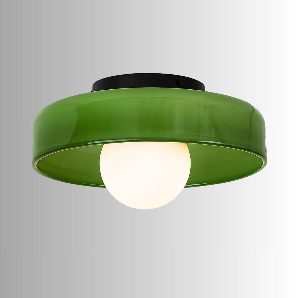 Luminária Plafon de Vidro Moderno Nórdica