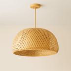 Luminária Pendente Bambu Organic Loom
