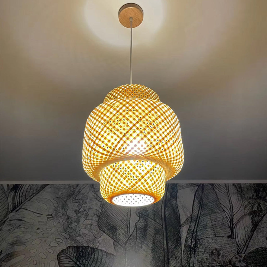 Luminária Pendente Bambu