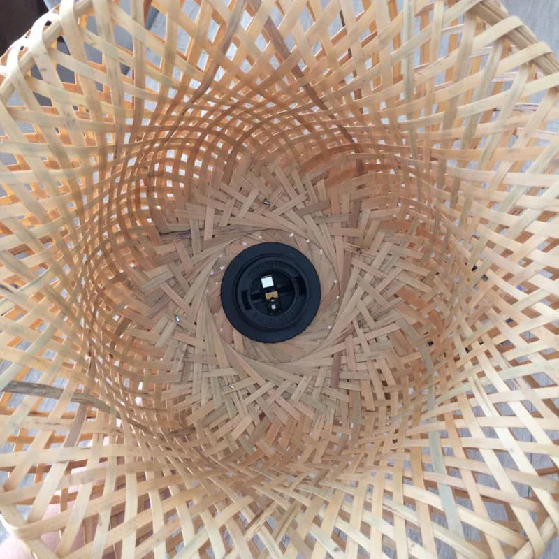 Luminária de Teto de Bambu