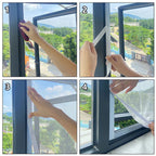 Tela Mosquiteira para Janela Removível Branca