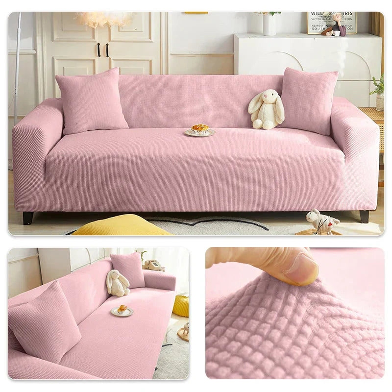 Capa Sofá Anti-Arranhão Semi-Impermeável - Tecido Jacquard