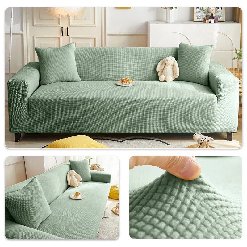 Capa Sofá Anti-Arranhão Semi-Impermeável - Tecido Jacquard